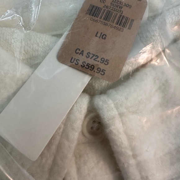 VS PINK reverse fleece shacket NWT - Picture 2 of 2